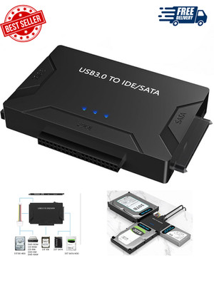USB 3.0 to IDE & SATA Converter External Hard Drive Adapter Kit 2.5''/3.5'' Cable