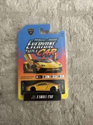 Mr. Beast Everyone Gets a Car MSCHF X-Small Toy Car Lamborghini Collectible NEW