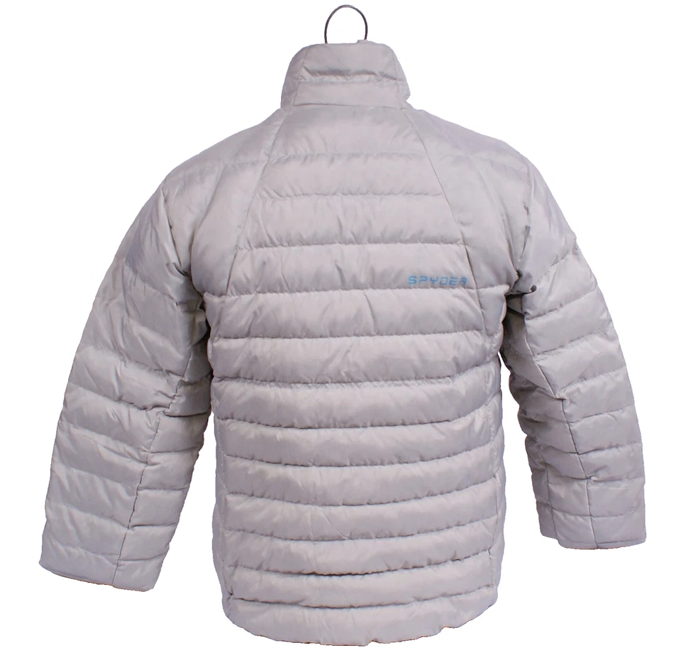 Spyder Men's L Prymo Down Jacket Cirrus Gray Full Zip Down Filled Puffer Jacket - Image 4 of 4