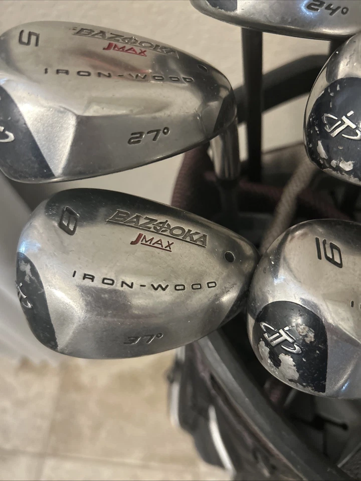 TAYLORMADE/ Bazooka Tour Edge Hybrids Complete Used Golf Club Set (No Bag) - Image 4 of 4