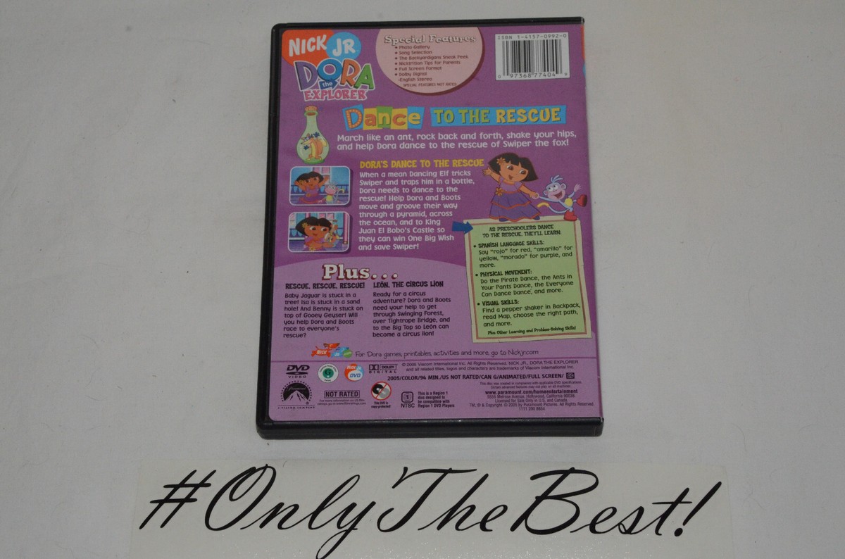 SHELF220 DVD tested~Dora the Explorer, Dance to the Rescue, 3