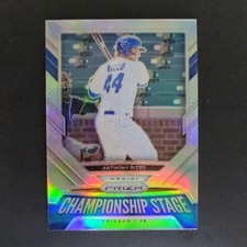 Anthony Rizzo 2021 Prizm Championship Stage #CS8 Silver Prizm Parallel Insert