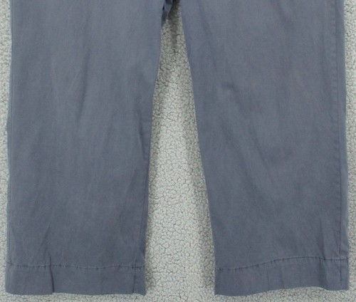 Pantalones para mujer Elizabeth & James 14 azul algodón sarga recortados chinos relajados informales - Imagen 5 de 12