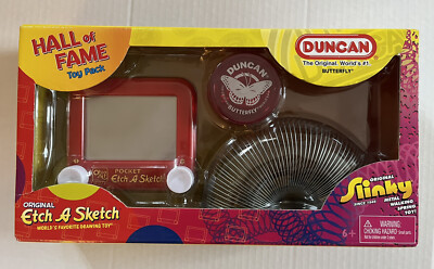 Duncan Hall of Fame Toys ETCH A SKETCH, YO-YO, & SLINKY PACK  2007 NIB