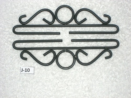 Black Scroll Bell Pull Hardware for 6 1/4" Klokkestrenge Beslag F. Denmark J-10