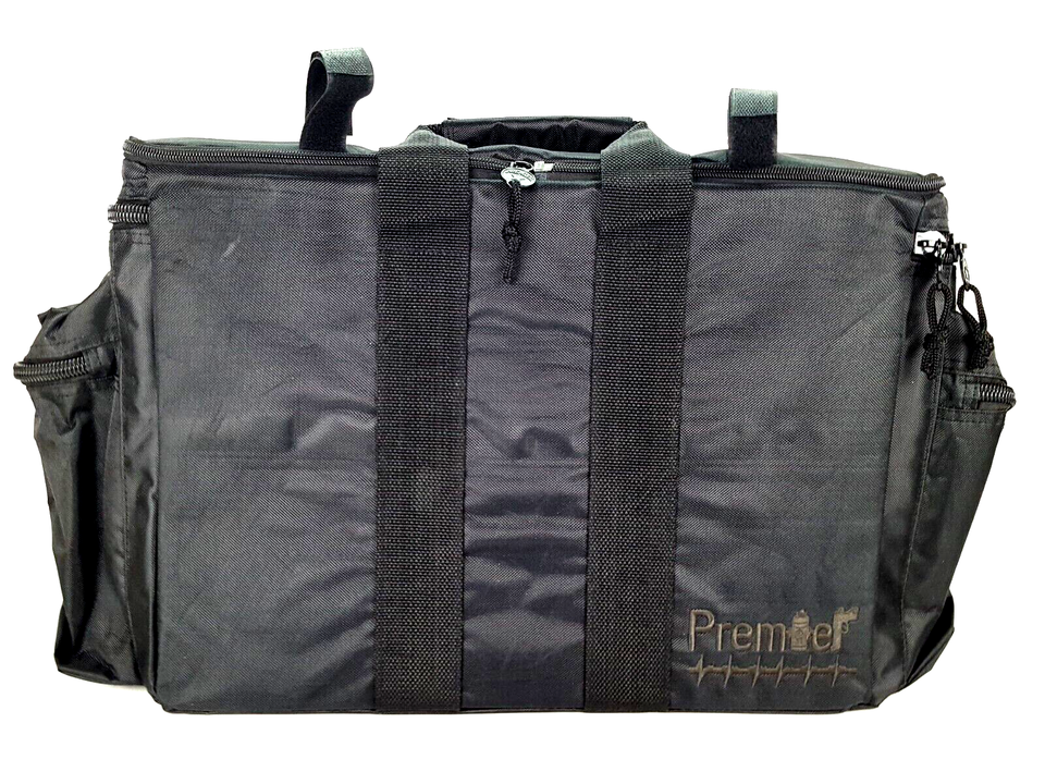Premier Emblem Tactical Field Equipment Bag PD Duty Black Police EMS