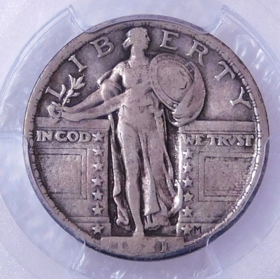 1921 Standing Liberty Silver Quarter PCGS VF25 Key Date Just