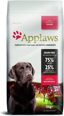 15 kg Applaws Trockenfutter mit Huhn adulte Hunde große Rassen getreidefrei