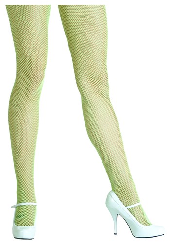 Neon Green Fishnet Tights 714718015545 