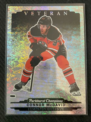 Connor McDavid 2022-23 Parkhurst Champions Speckled Parallel Card #190