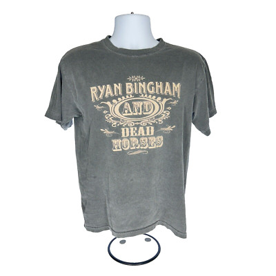 Vintage Authentic Pigment Gray T-Shirt Ryan Bingham & The Dead Horses S
