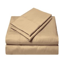 1000TC Egyptian cotton Taupe Solid 8,10,12,15,Inch Deep Pocket Bedding Items
