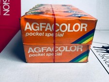 Old Stock Photo Film 10x AGFACOLOR Pocket Special cn 110 20exp Film Blister