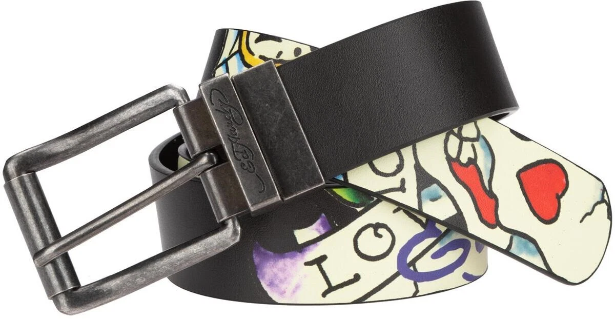 Ceinture En Cuir Ed Hardy Rose Pour Enfant/fille - Réf. EH3221 - Neuf Avec étiquettes