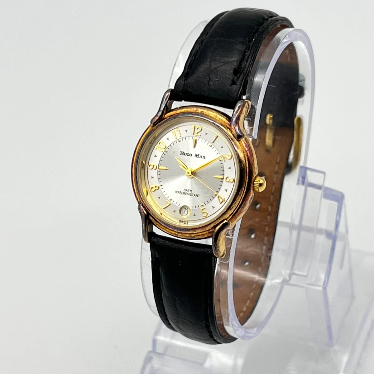 Hugo max watch shop 18k gold