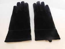 DESIGNER LADIES BLACK SUEDE GLOVES THINSULATE LINING SIZE LARGE