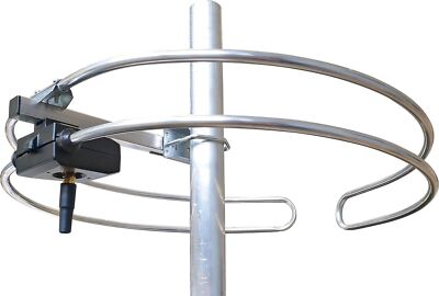 Antenne UKW Ringdipol Radio witterunsbeständig Außenbereich FM DVB-T silber