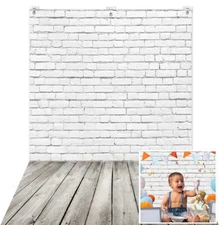 Photography Backdrop Photo Vinyl Background Lighting Studio 5x7.7ft Brick Wall 