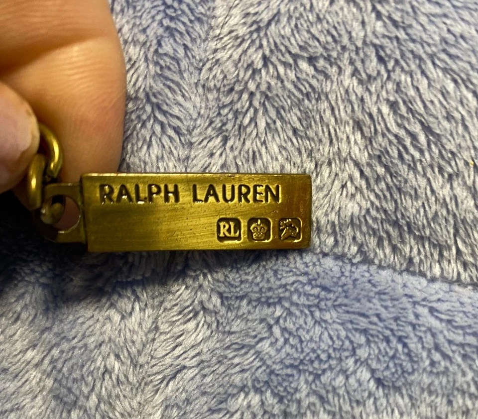 Cartera vintage Polo Ralph Lauren de cuero con cremallera para mujer con estuche de cosméticos Foto 3 de 4