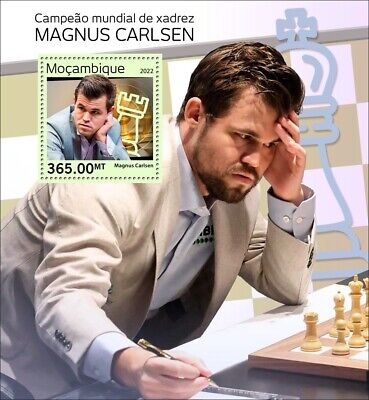 Mozambique Stamps 2022 MNH World Chess Champion Magnus Carlsen M/S 8 Stamps