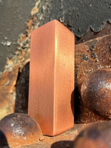 1 Pound lb Copper Bar-16 oz Trapezoid Copper Bullion/.999 Element Copper/454g Cu - Picture 5 of 14