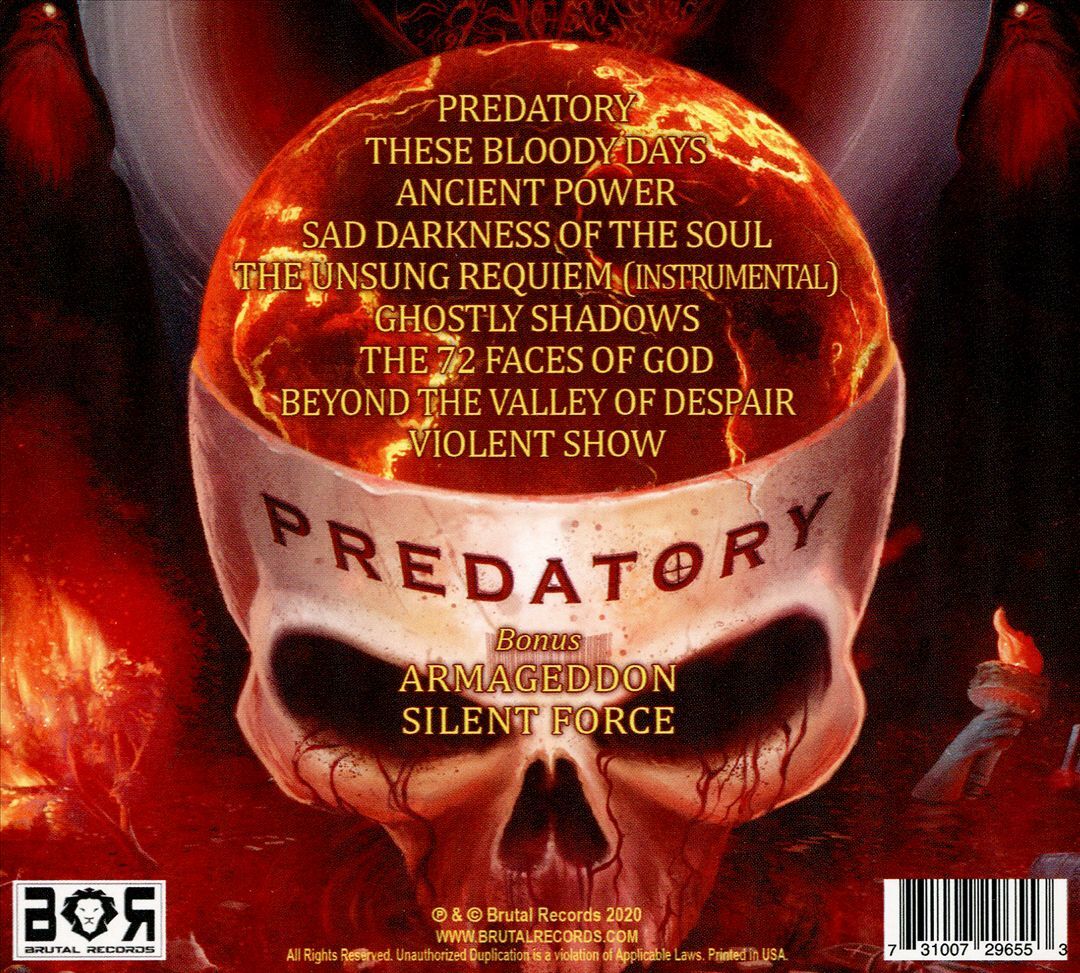 SCARS Predatory Brand New Metal CD Album
