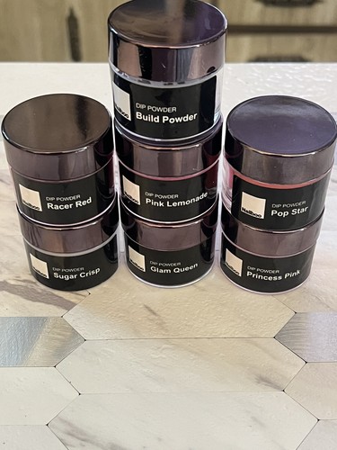 Nailboo Nail Dip Powder - Bundle Of 6 Plus Build Powder Used
