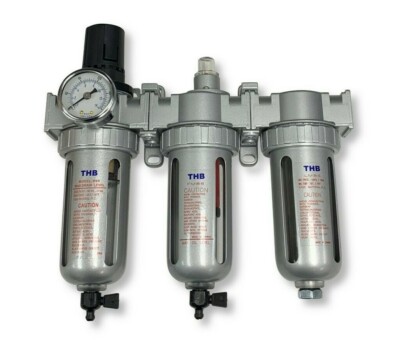 3/8'' COMPRESSED AIR FILTER REGULATOR / DESICCANT DRYER / COALESCING FILTER