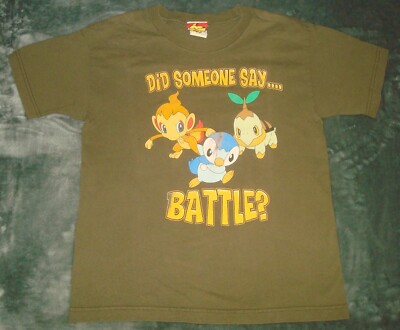 VTG 2008 POKEMON NINTENDO DID SOMEONE SAY BATTLE T SHIRT YOUTH MEDIUM GIANT Y2K