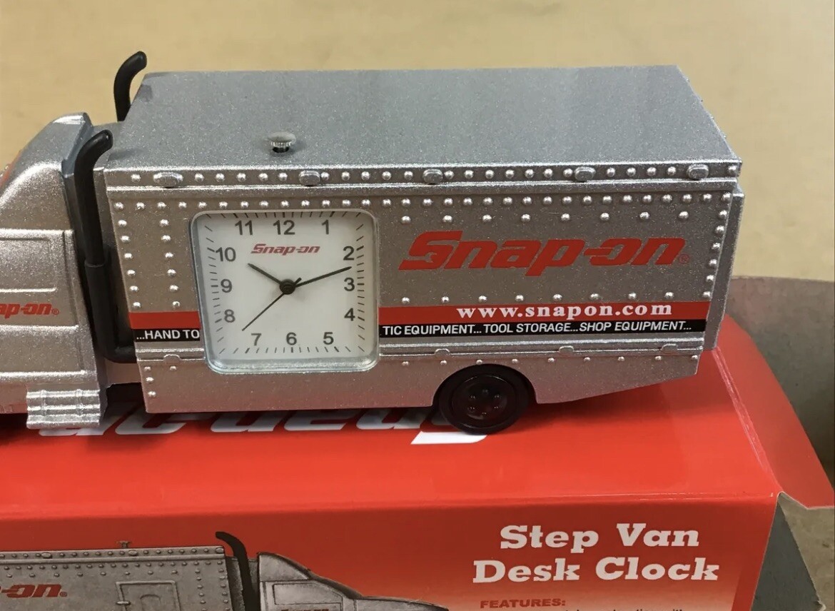 New Snap-on Tools Step Van Desk Clock - Stock # SSX13T100