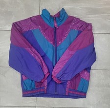 East West Track Windbreaker Jacket Hip Hop VTG 90s Woman  s Size 1X