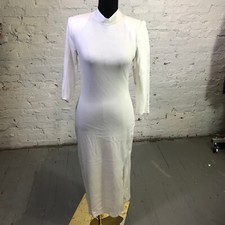 Alice + Olivia Dress Womens 6 Ivory Inka Strap Back MIDI Dress Casual Ladies afd