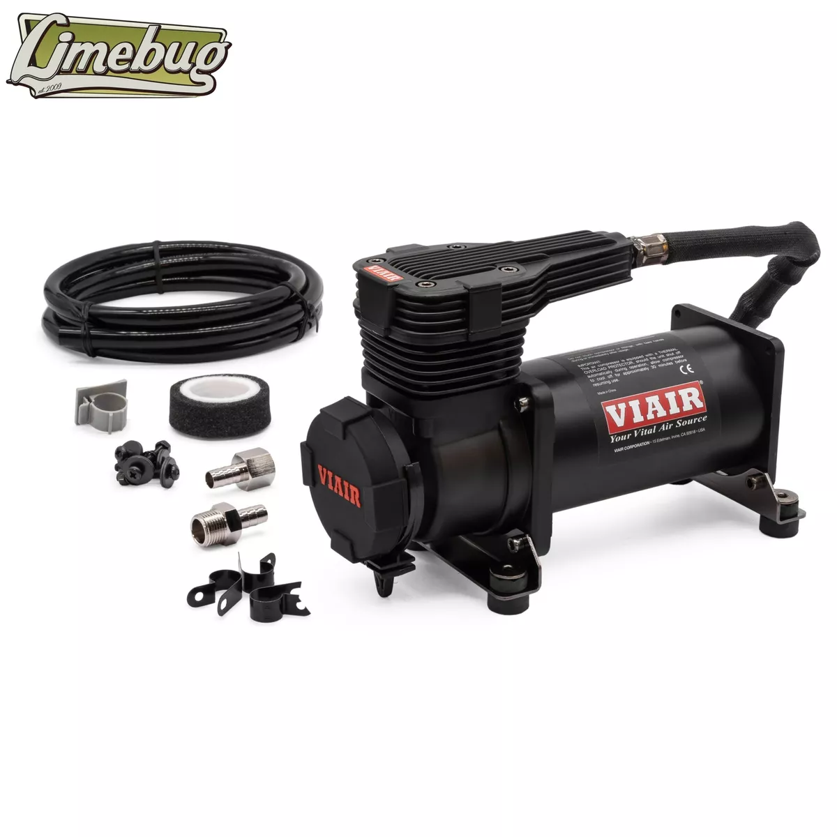 Viair 425C Stealth Black Air Compressor Kit 33 Duty 175PSI Gen 2 Air Ride