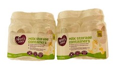 Parents Choice Milk Storage 5oz. Containers 2 4 Packs 8 Total Converts Bottle