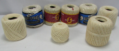 Unbranded Cotton / Acrylic Crochet Thread Natural Blends Colors Lot of 8