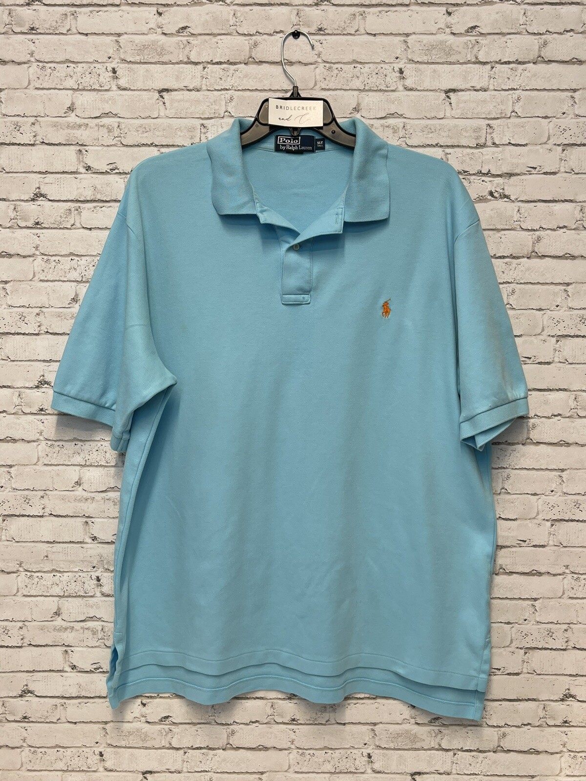Vintage Polo Ralph Lauren Men's XLT Light Blue 100 C… Gem