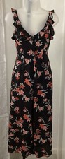 Divided by H M Floral Sleeveless Jumpsuit Size 4