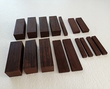 LOT OF 12 WENGE KNIFE HANDLES + 30 YEARS OLD SUPERIOR QUALITY