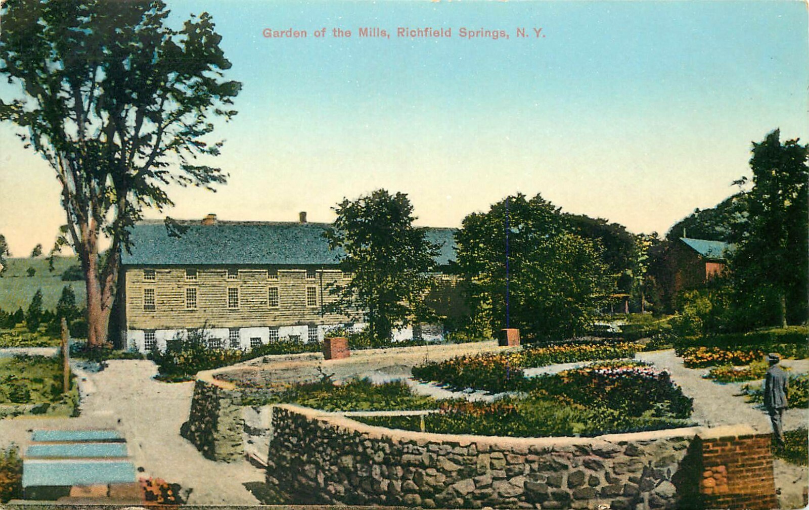 GARDEN OF THE MILLS, RICHFIELD SPRINGS, NEW YORK, VINTAGE POSTCARD eBay