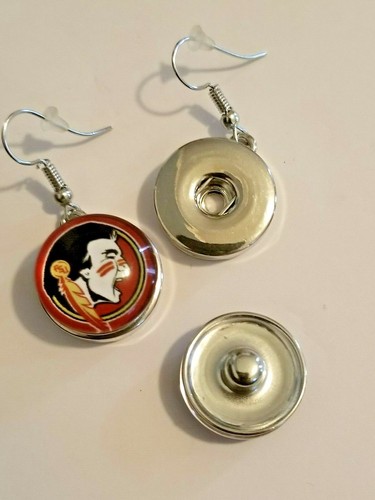 Anillo elástico, pendientes, pulsera, collar de joyería a presión del estado de Florida Seminoles - Imagen 6 de 10