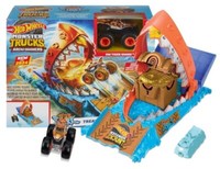 Hot Wheels Monster Truck Arena Smashers Treasure Chomp Challenge Set HTP17