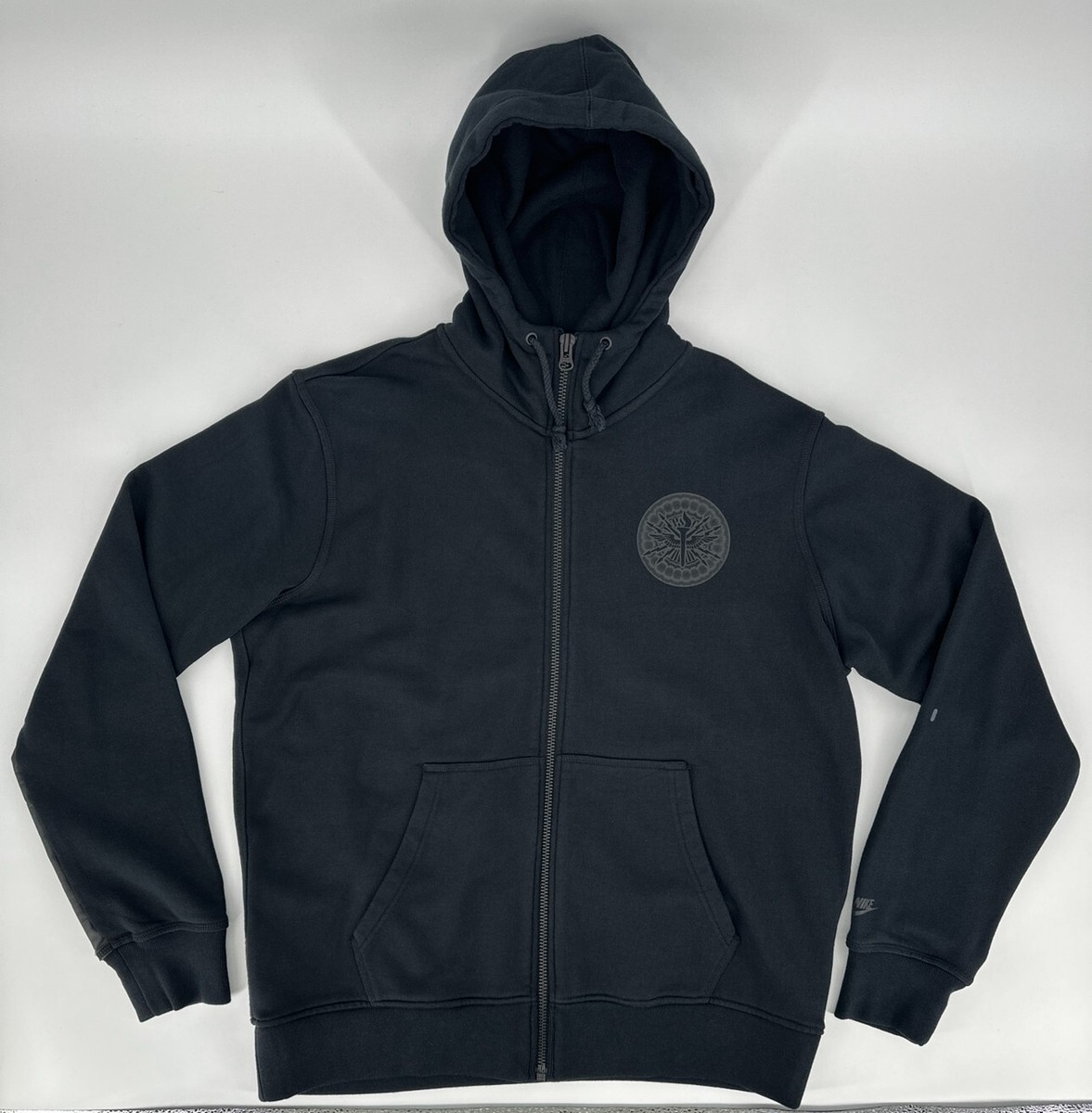 新品　NIKE ESC Men's Full-Zip Wool Jumper New Nike ESC Men's Shawl Collar Fleece Sweater Navy Made in