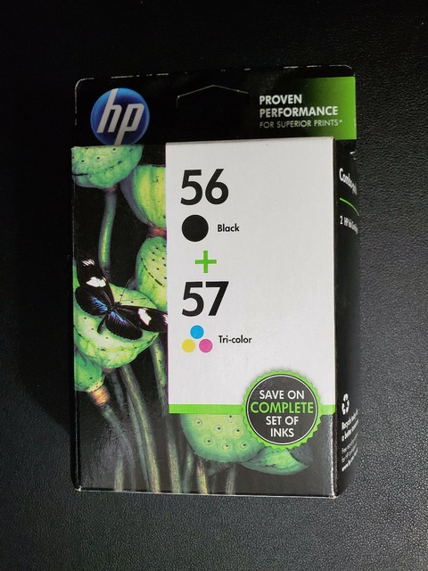 HP 56 Black / 57 Tri-Color Original Ink Cartridge Combo 2 Pack- FEB/2016 | eBay