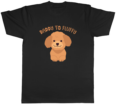 Personalised Poodle Dogs Father's Day Mens T-Shirt Daddy to Any Name Tee  Gift Australia