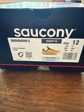 Size 12- Saucony Showdown 5 Mens Running Track Shoes S29072-16 VIZIGLD/VIZIRED