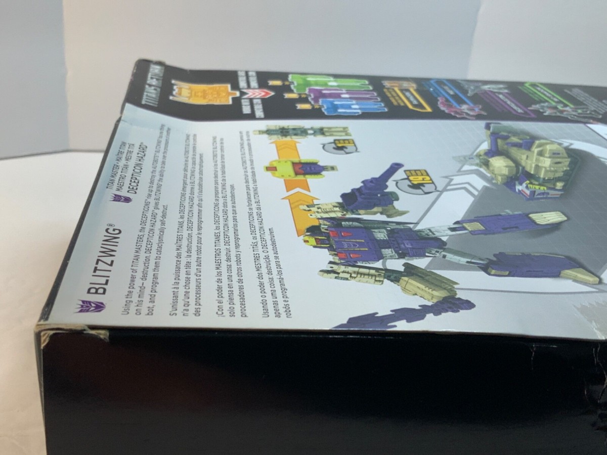 Hasbro Transformers Generazioni Titans Return - Blitzwing Voyager E Decepticon Hazard Con Titan Master
