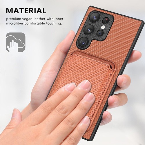 Para Samsung Galaxy S23 S24 S25 Ultra Cuero Mag Seguro Estuche Cubierta Billetera Soporte - Imagen 6 de 17