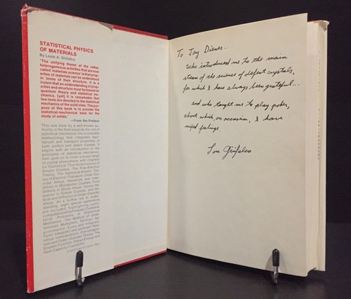 Statistical Physics of Materials by Louis A. Girifalco SIGNED First Edition HC - Imagen 8 de 12
