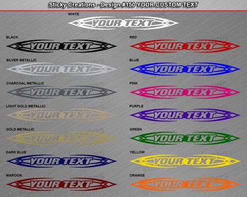 Design #150 Customized Decal Sticker Vinyl Graphic Windshield Window Tribal Car - Picture 3 of 4