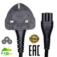 3ft UK 3 Prong Power Charger Cord for Ninebot MAX G30 G30D Electric Scooter